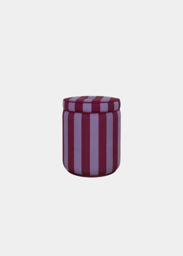 Puff Listrado Iris & Vinho
