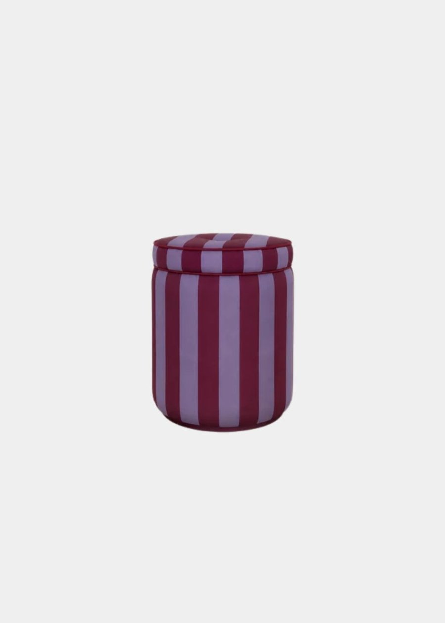 Puff Listrado Iris & Vinho
