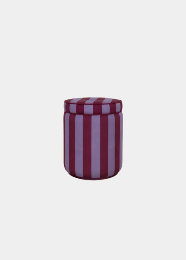 Puff Listrado Iris & Vinho