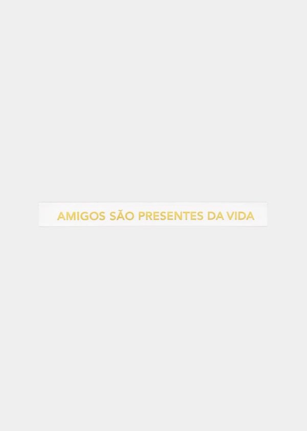 Adorno Régua "Amigos São Presentes Da Vida" 40cm