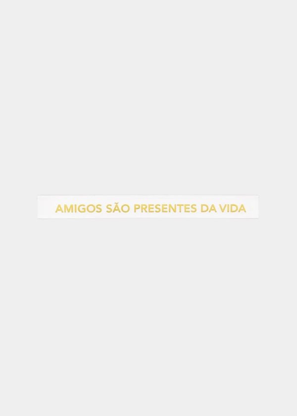 Adorno Régua "Amigos São Presentes Da Vida" 40cm