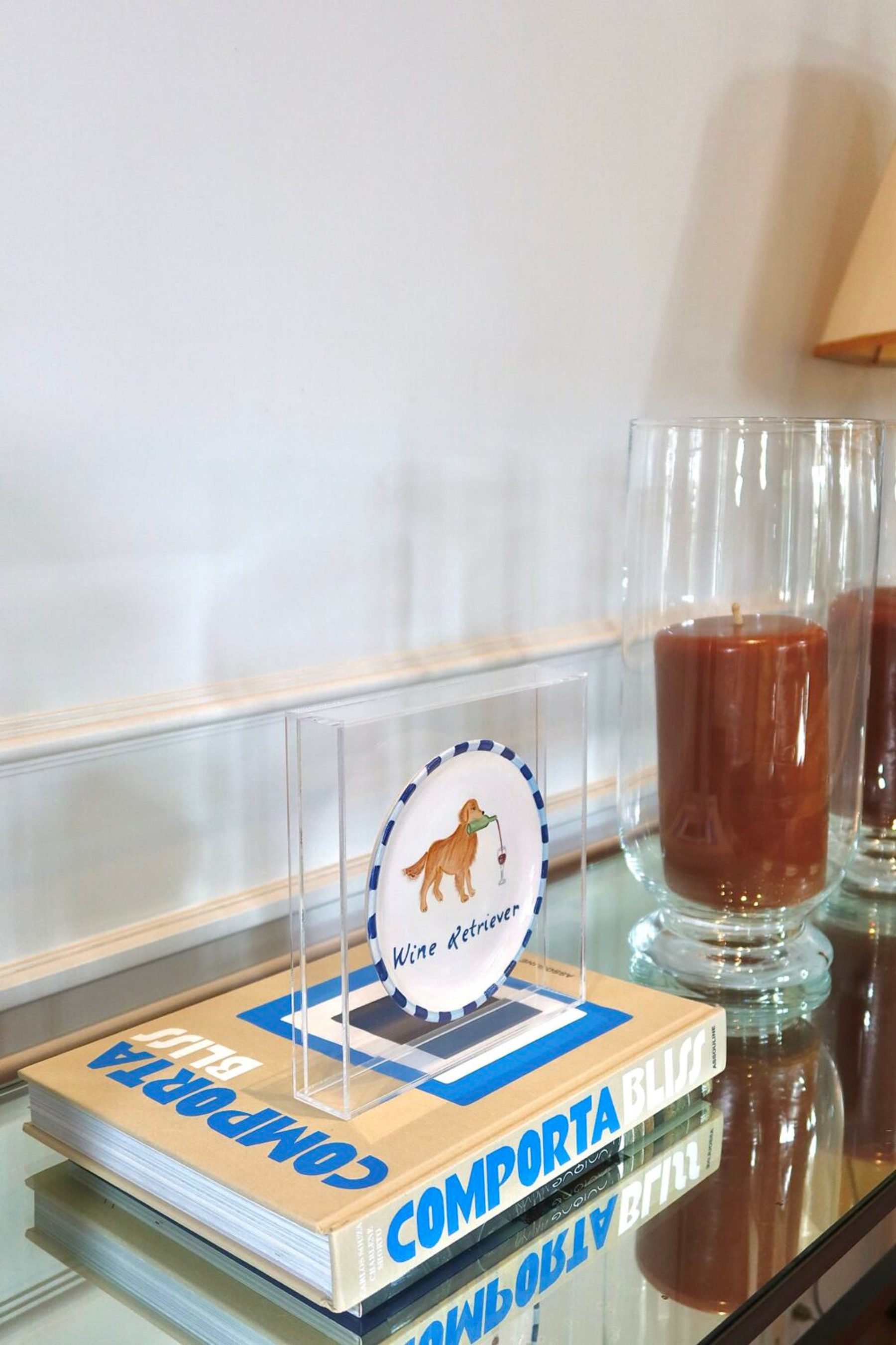 Quadro Acrylic Piece Wine Retriever 4