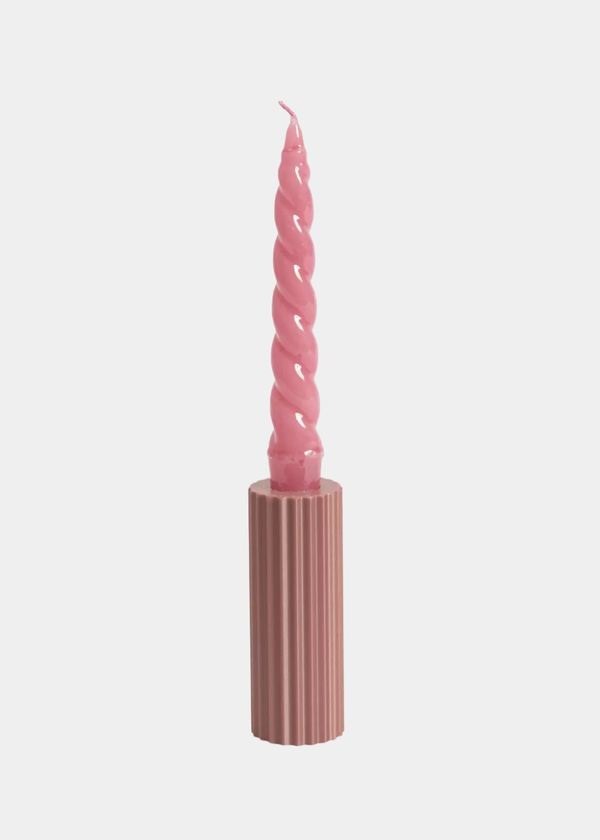 Castiçal Wave 3D G Rosa Antigo