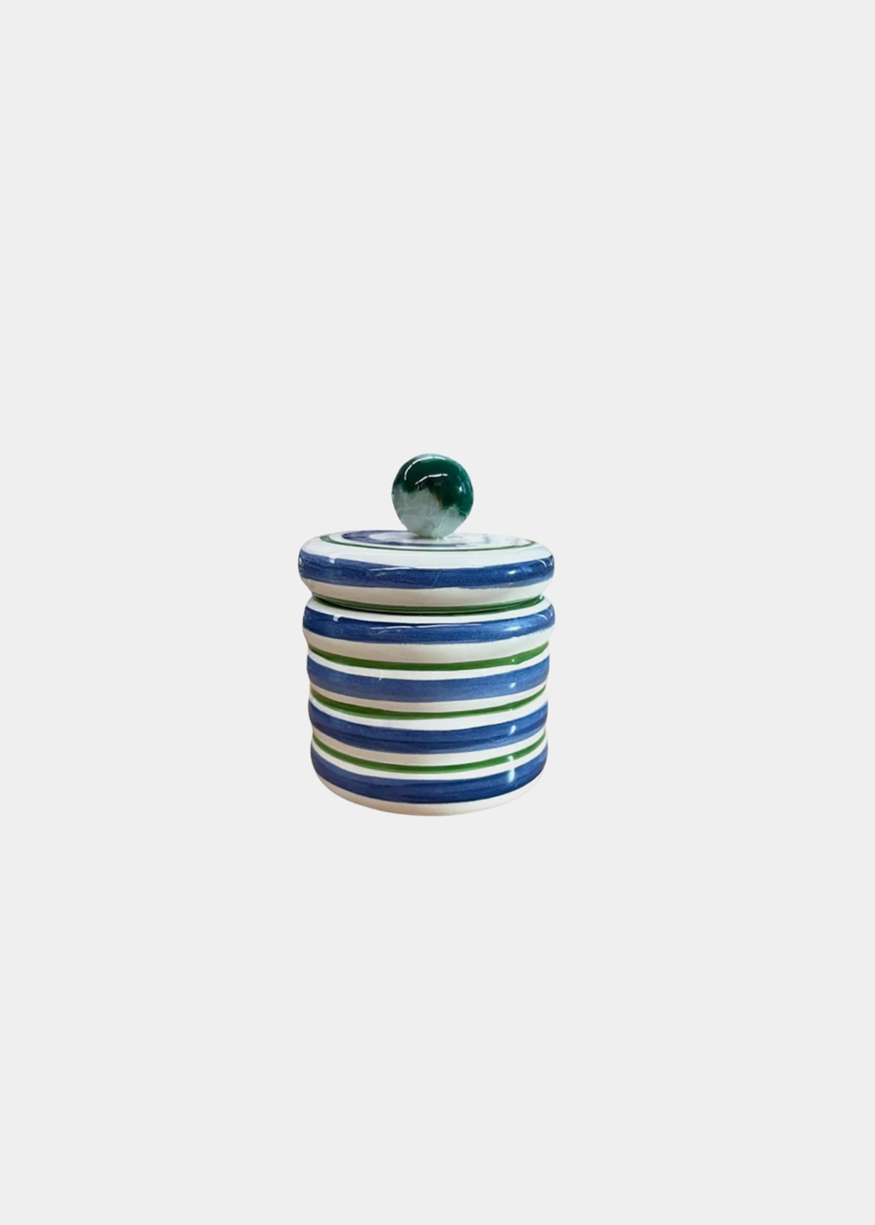 Pote Cerãmica Agata Azul P 2