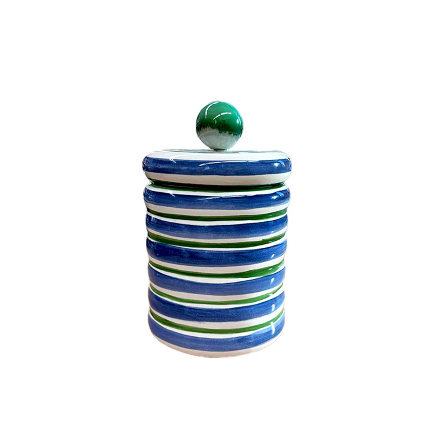 Pote Cerãmica Agata Azul M 2