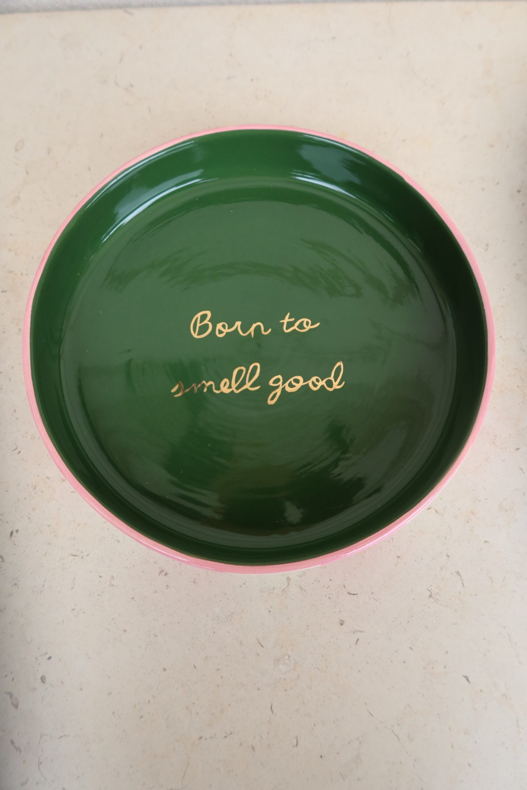 Bandeja Rosa & Verde Musgo