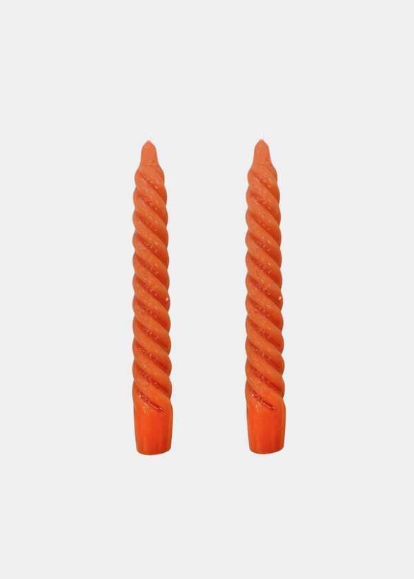 Vela Castiçal Twist Bold Terracota
