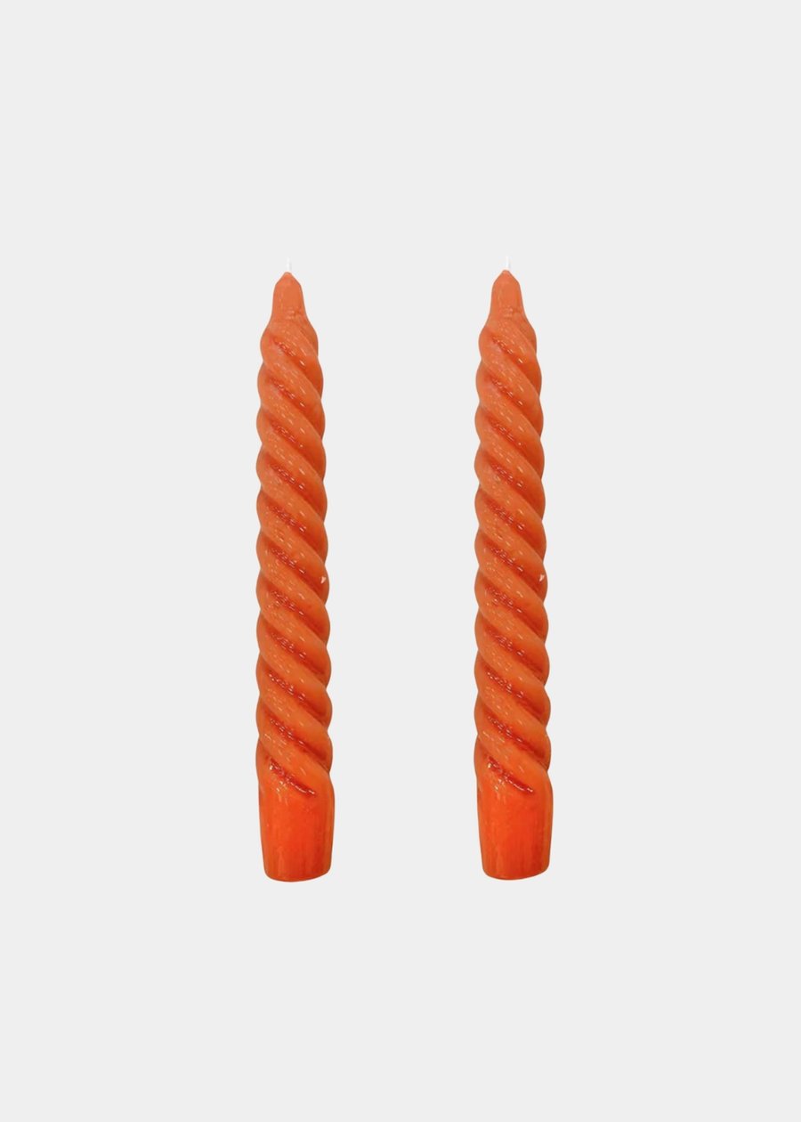 Vela Castiçal Twist Bold Terracota