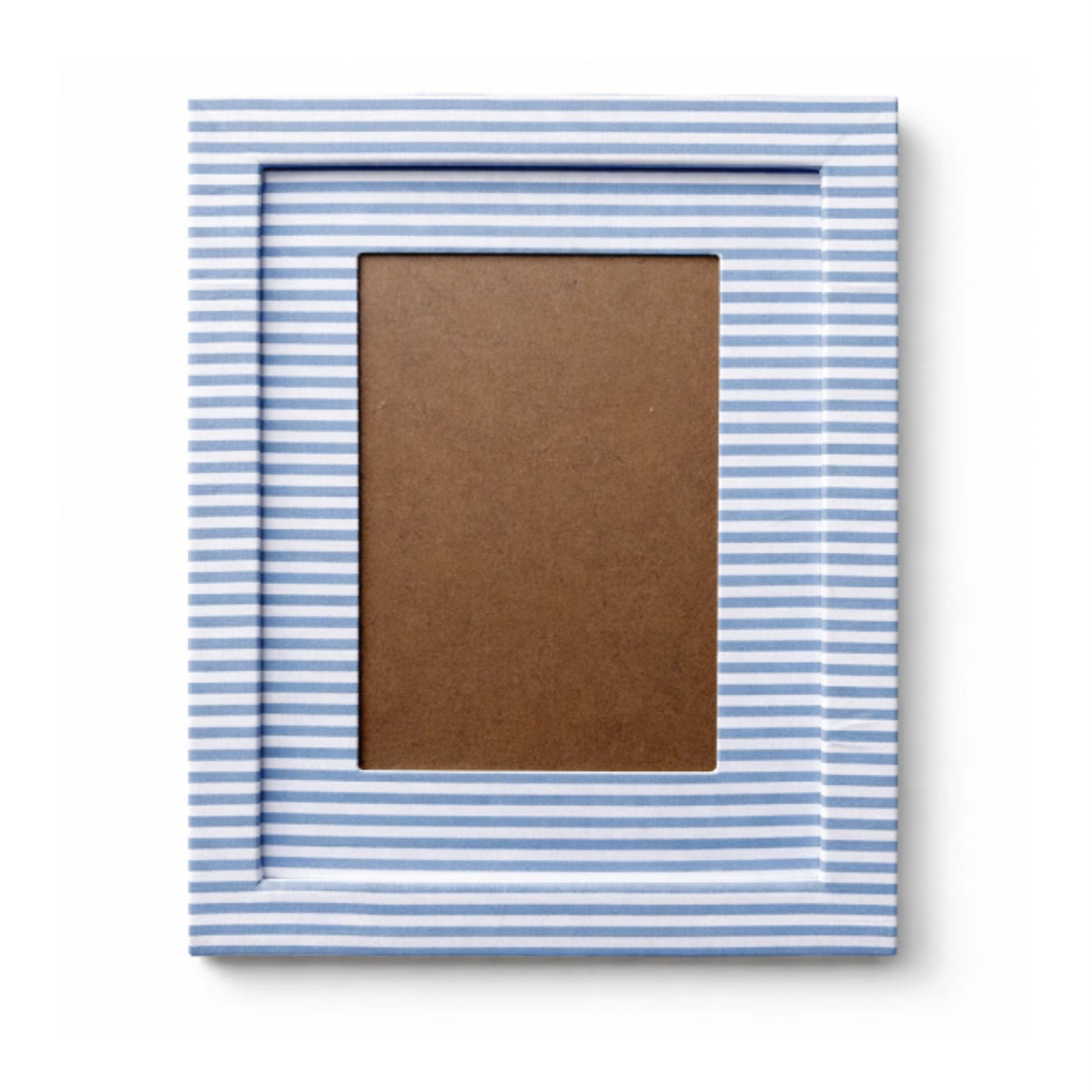 Quadro De Tecido Listrado Azul 2