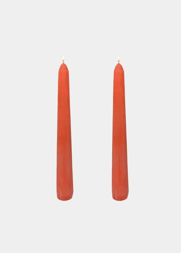 Dupla Vela Castiçal Cônica Terracota P