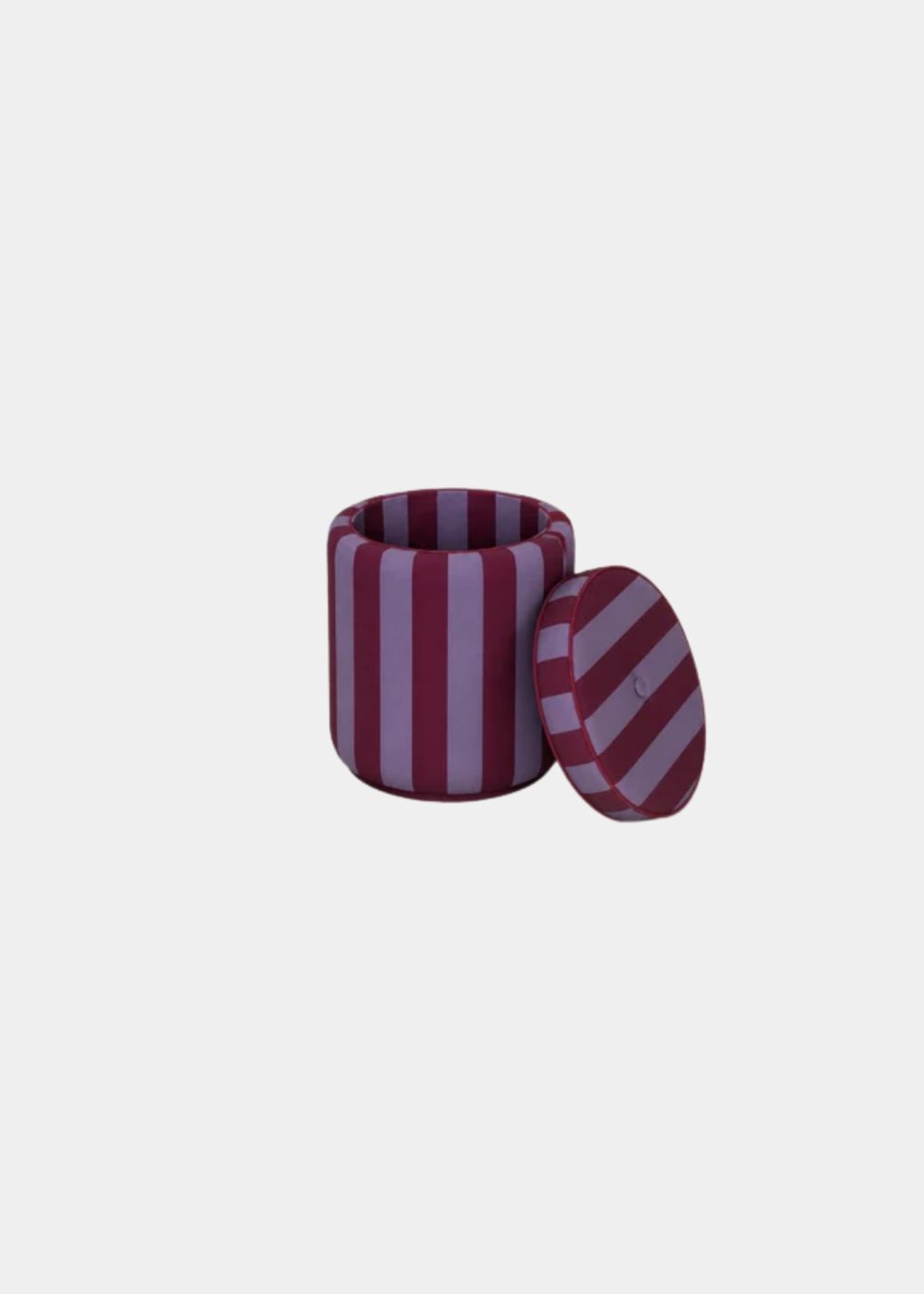 Puff Listrado Iris & Vinho 2