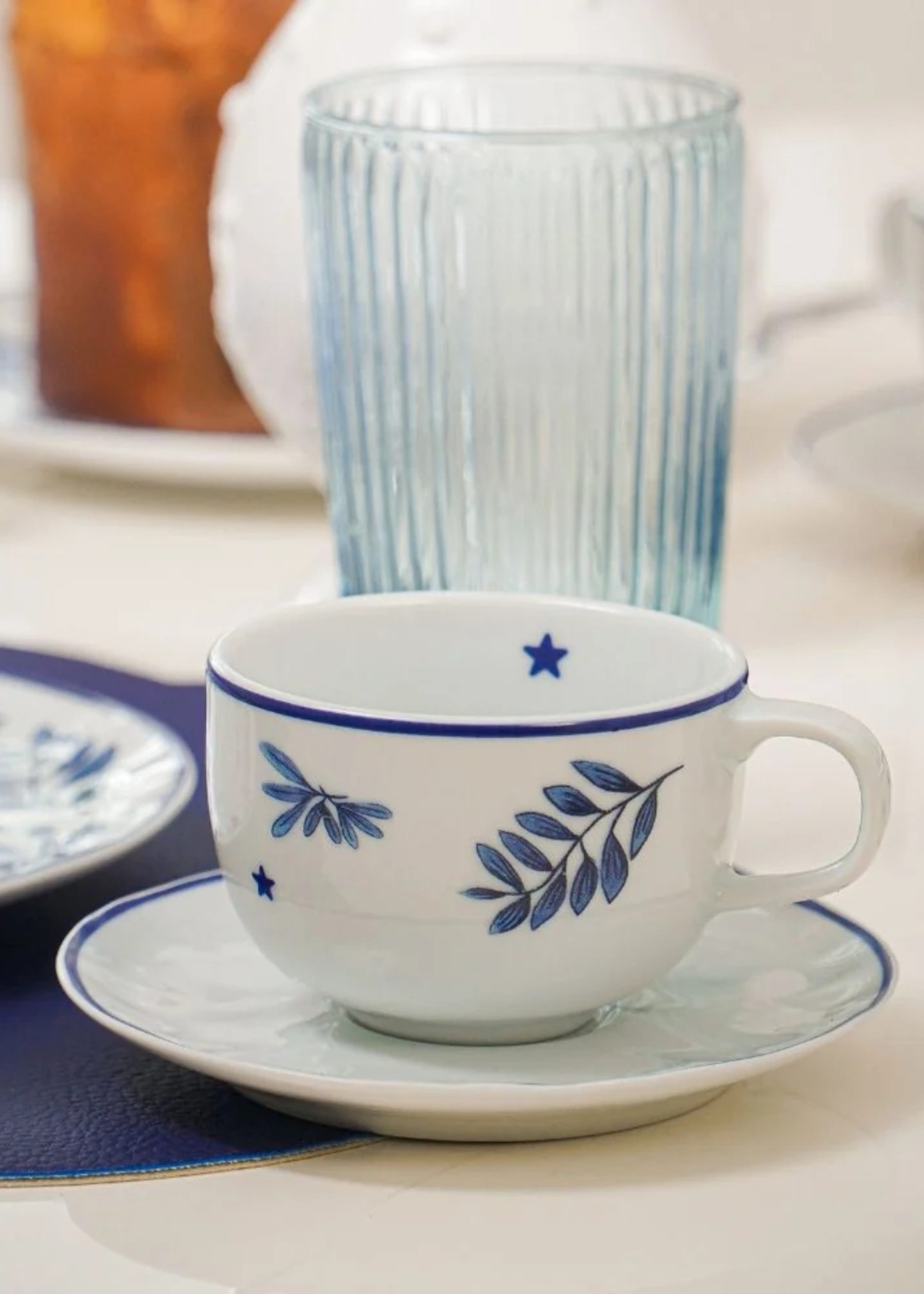 Xícara de Café com Pires Porcelana Giardino 2