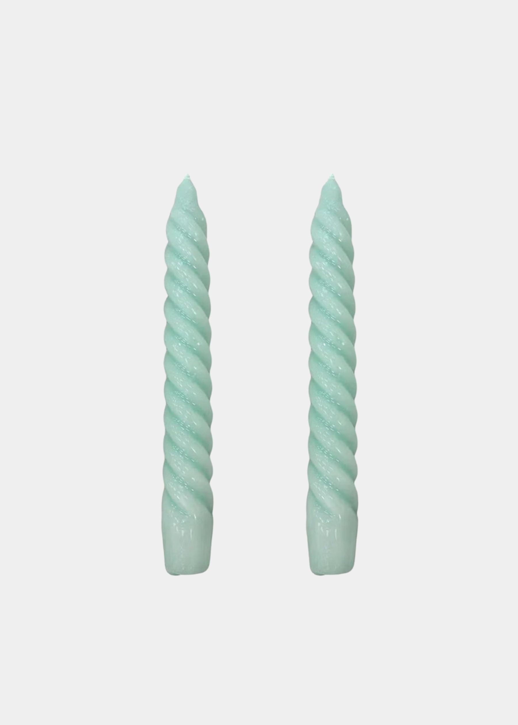 Vela Castiçal Twist Bold Verde Àgua 1