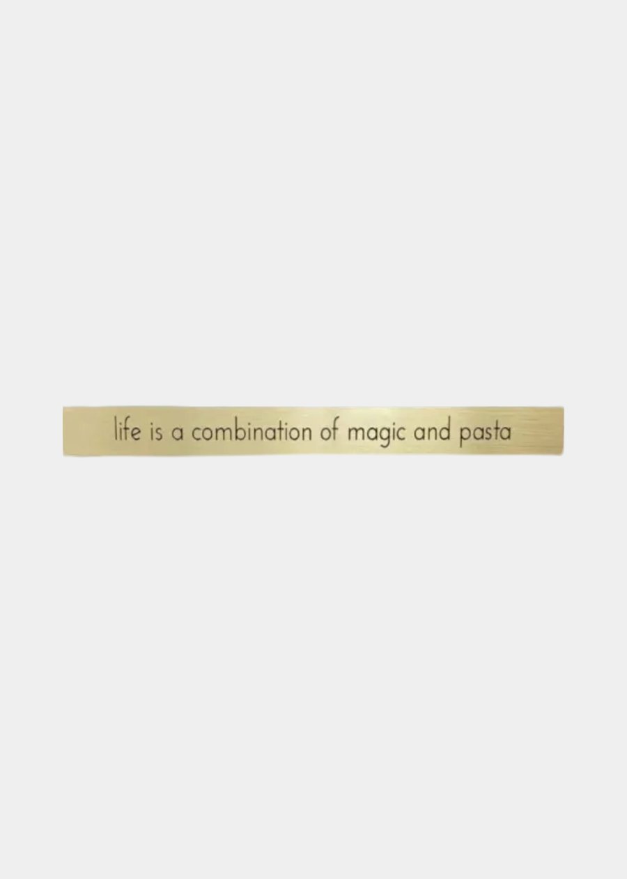 Placa Em Latão "Life Is A Combination"