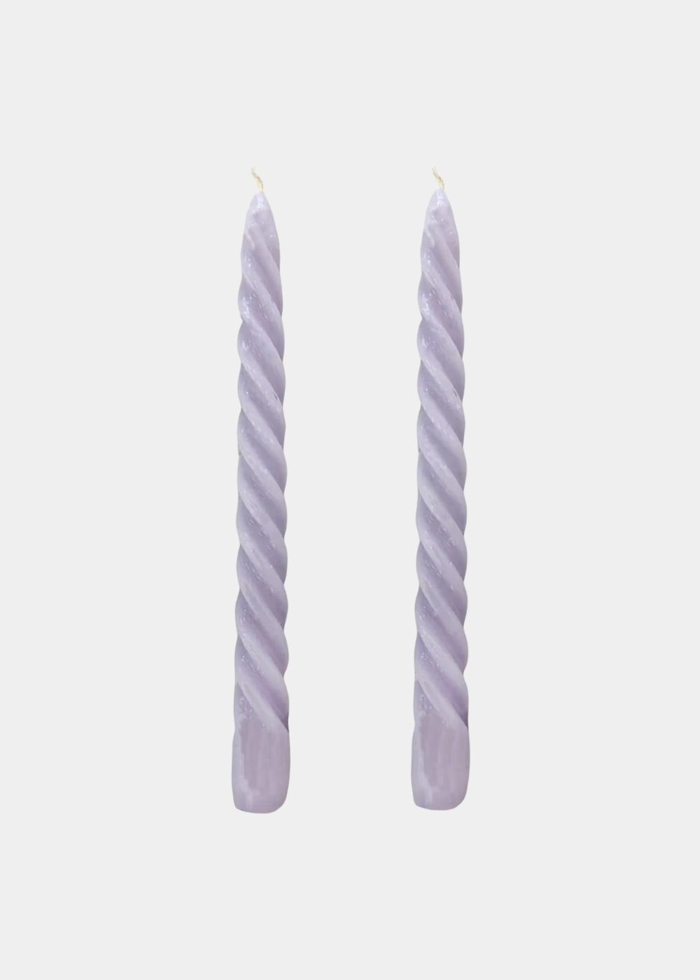 Dupla Vela Castiçal Twist Lilás