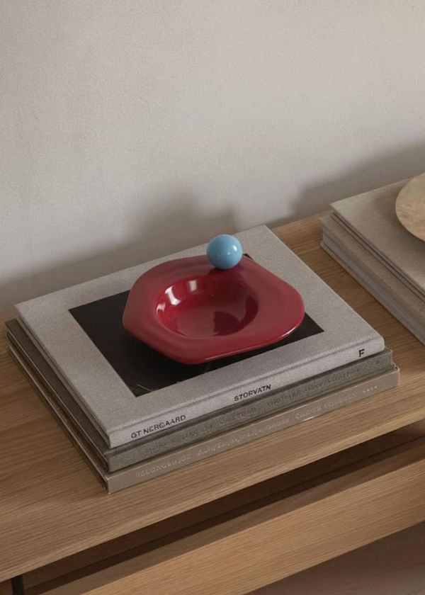 Apoio decorativo Organic Vermelho
