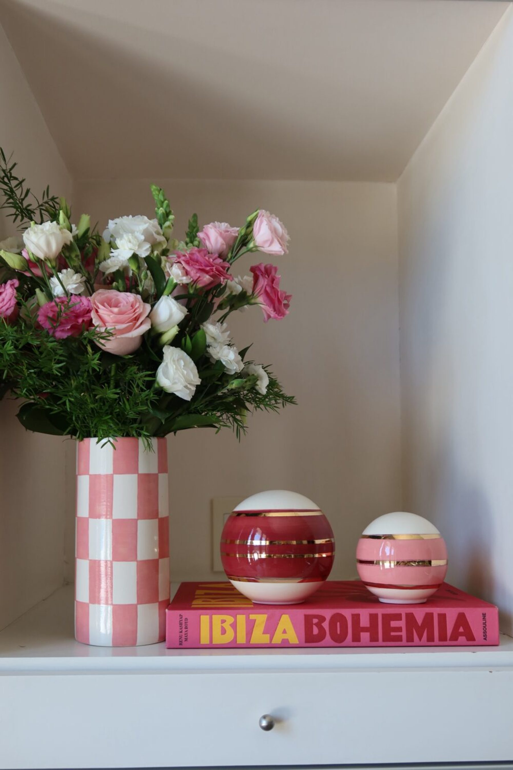 Vaso Checkaholic Rosa 2