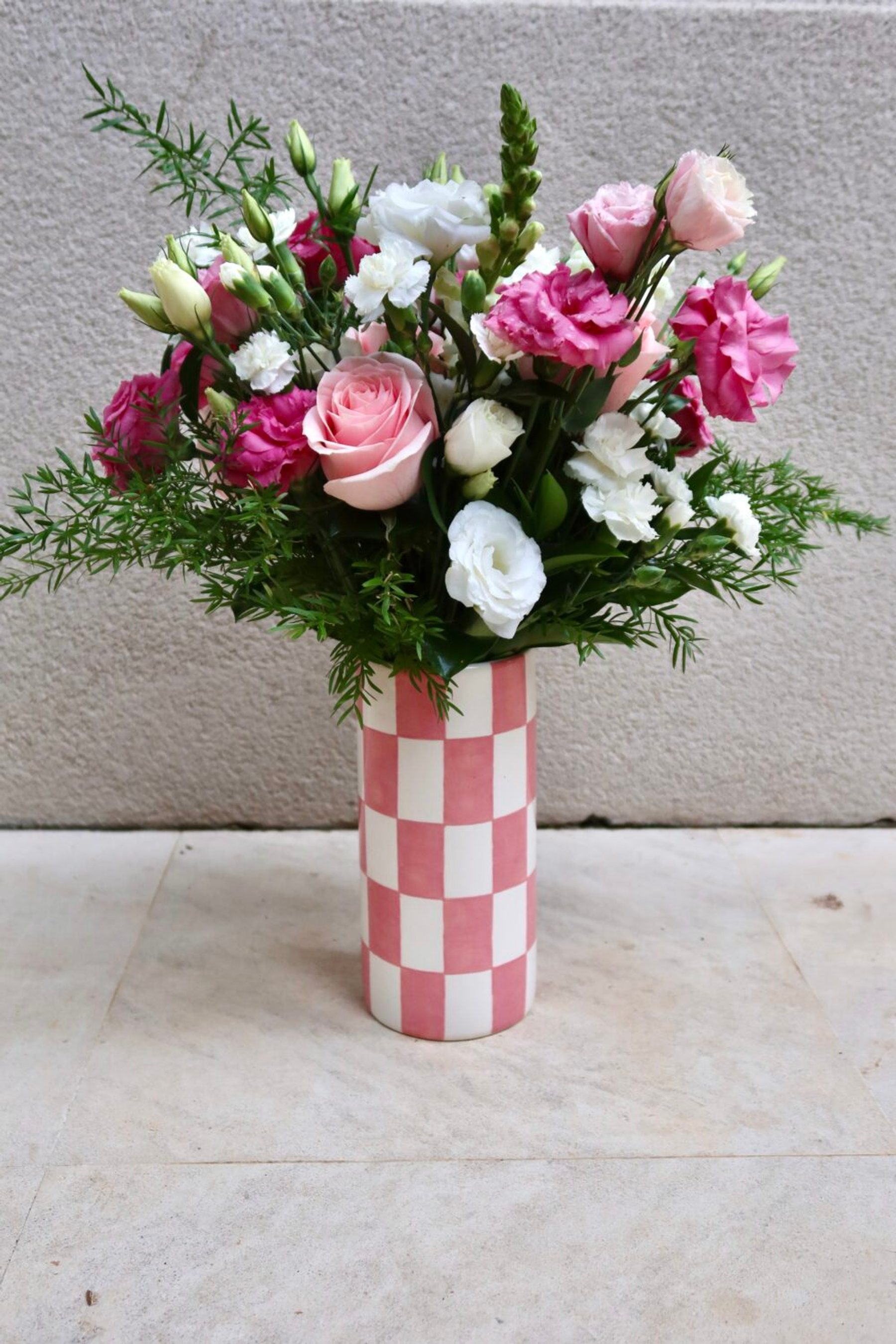 Vaso Checkaholic Rosa 3