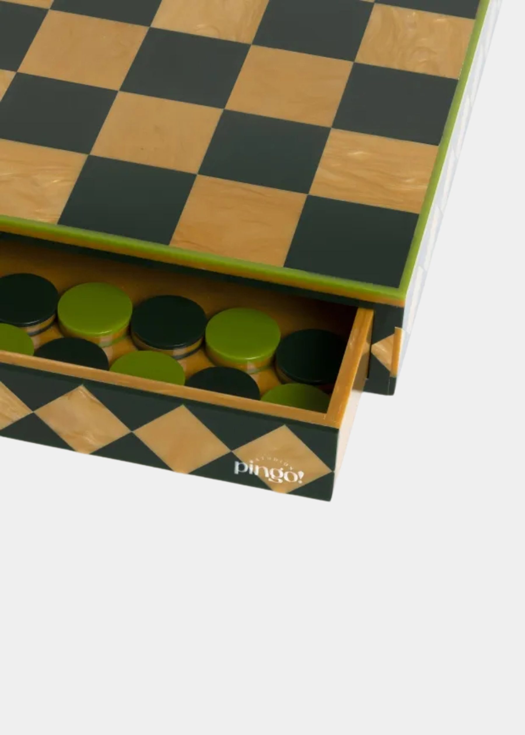 Jogo De Damas Golden Green 3