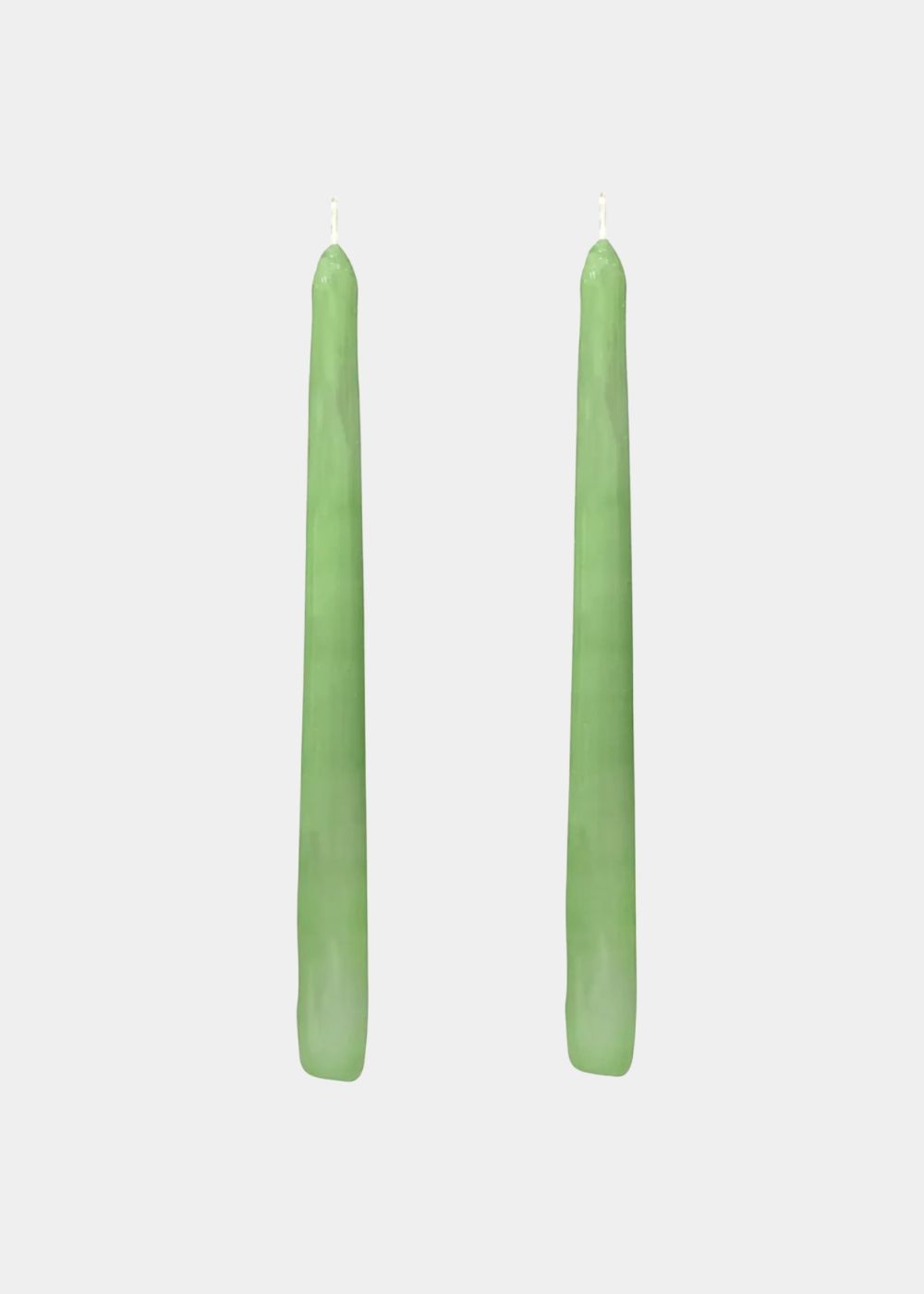 Dupla Vela Castiçal Cônica Verde Claro G