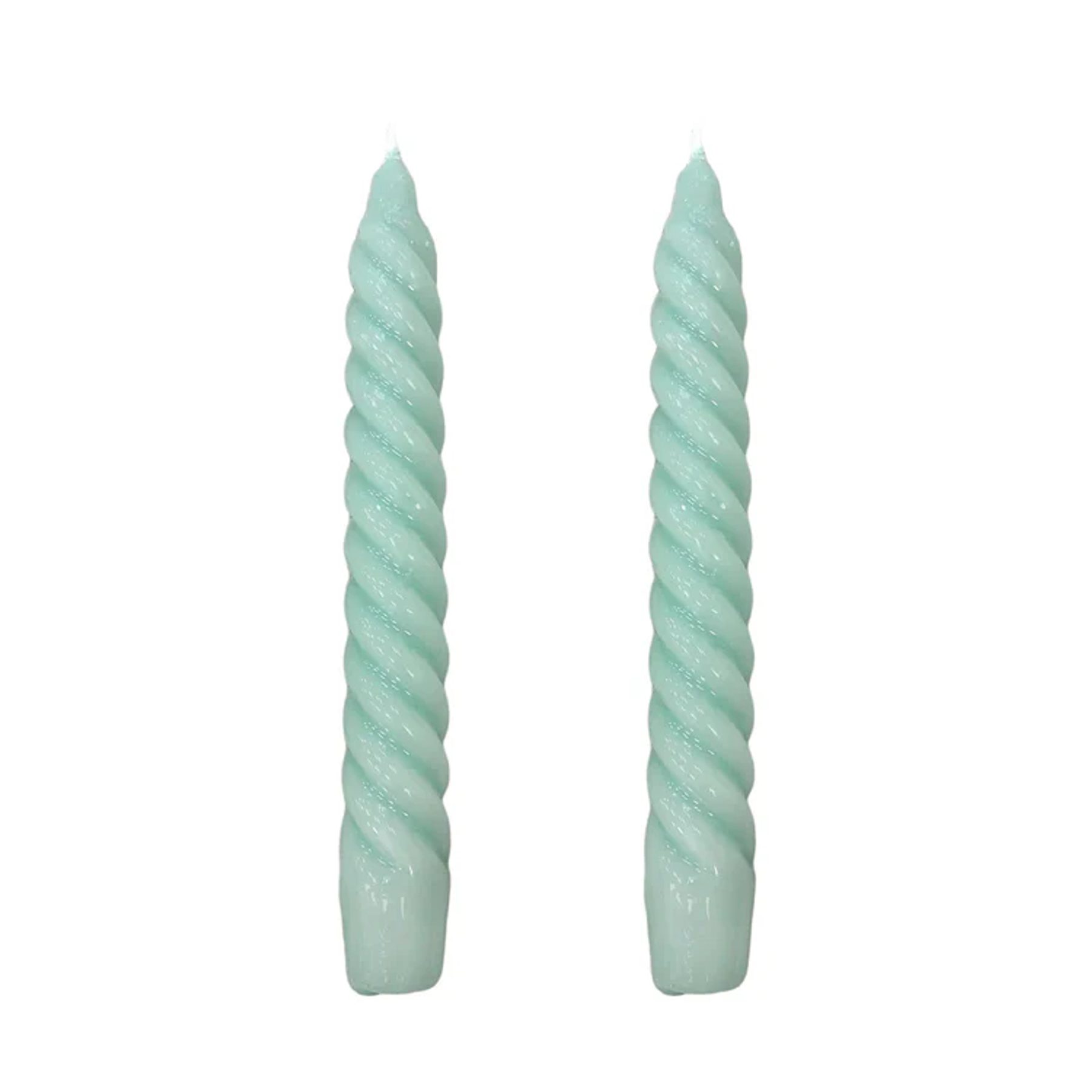 Vela Castiçal Twist Bold Verde Àgua 3