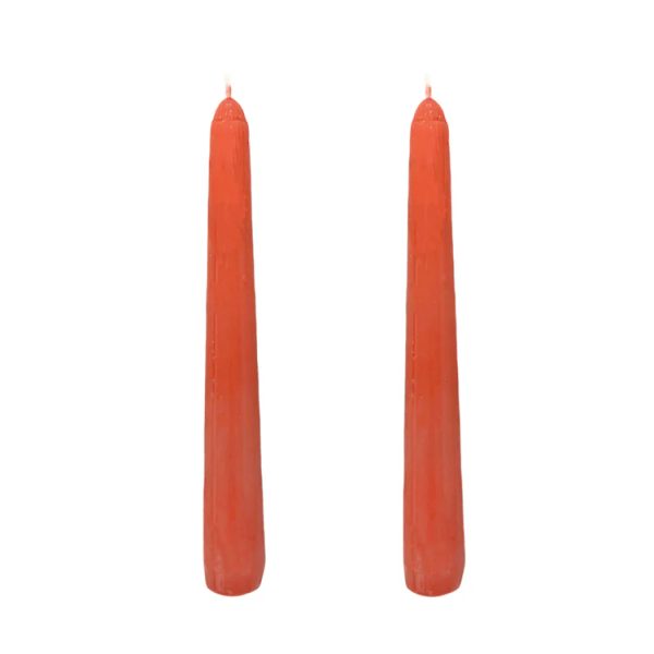 Dupla Vela Castiçal Cônica Terracota P