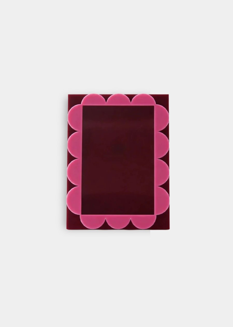 Porta Retrato Ondas Bordô