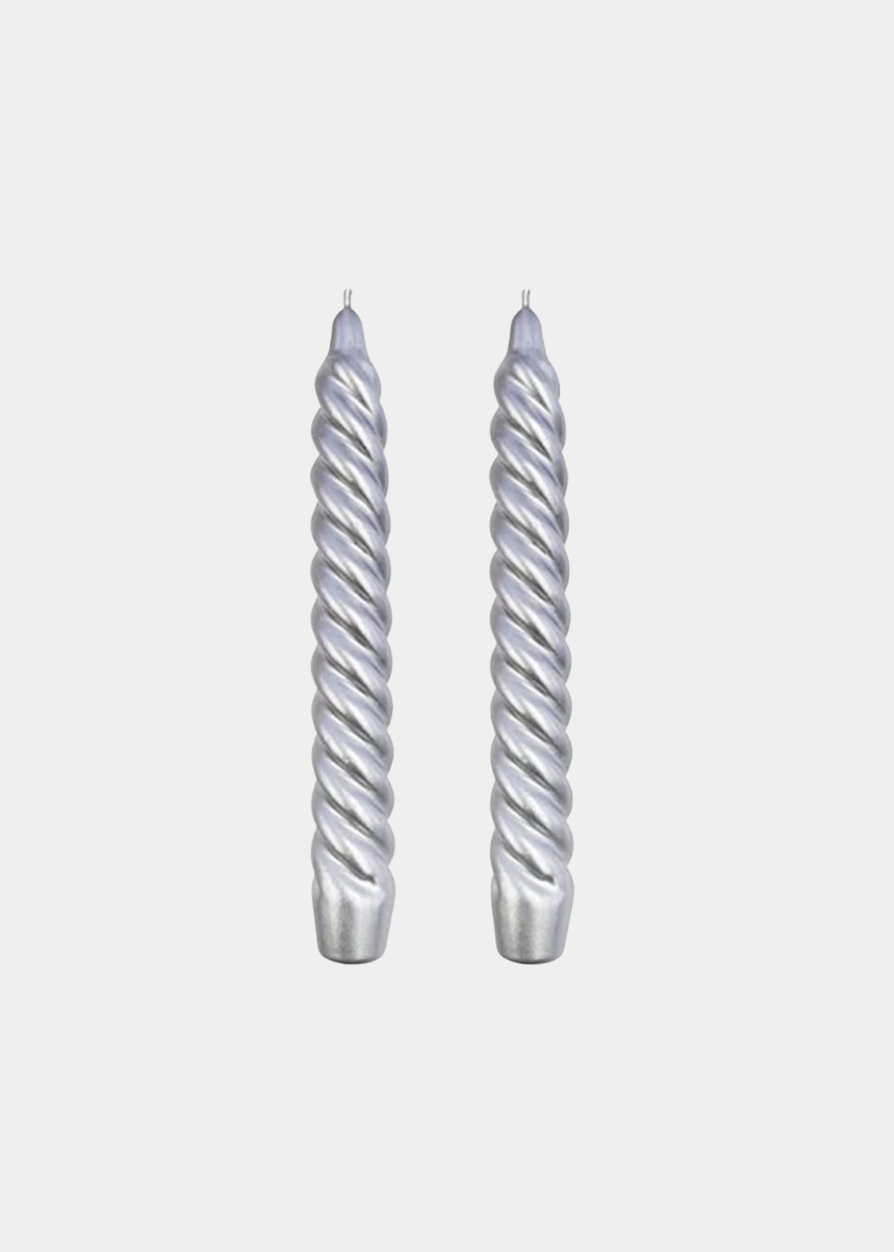 Vela Castiçal Twist Bold Prata 1