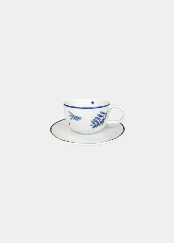 Xícara de Café com Pires Porcelana Giardino