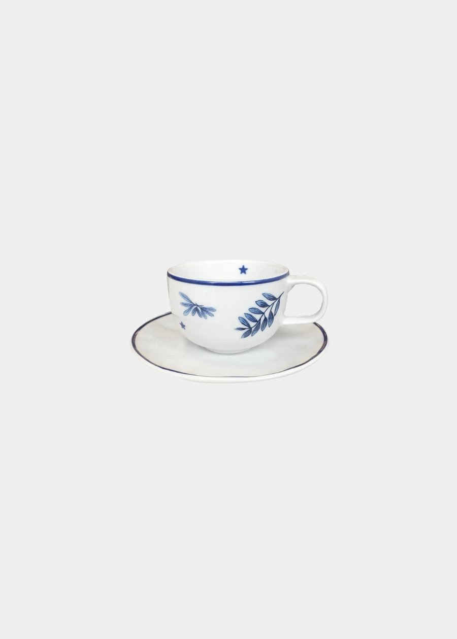 Xícara de Café com Pires Porcelana Giardino