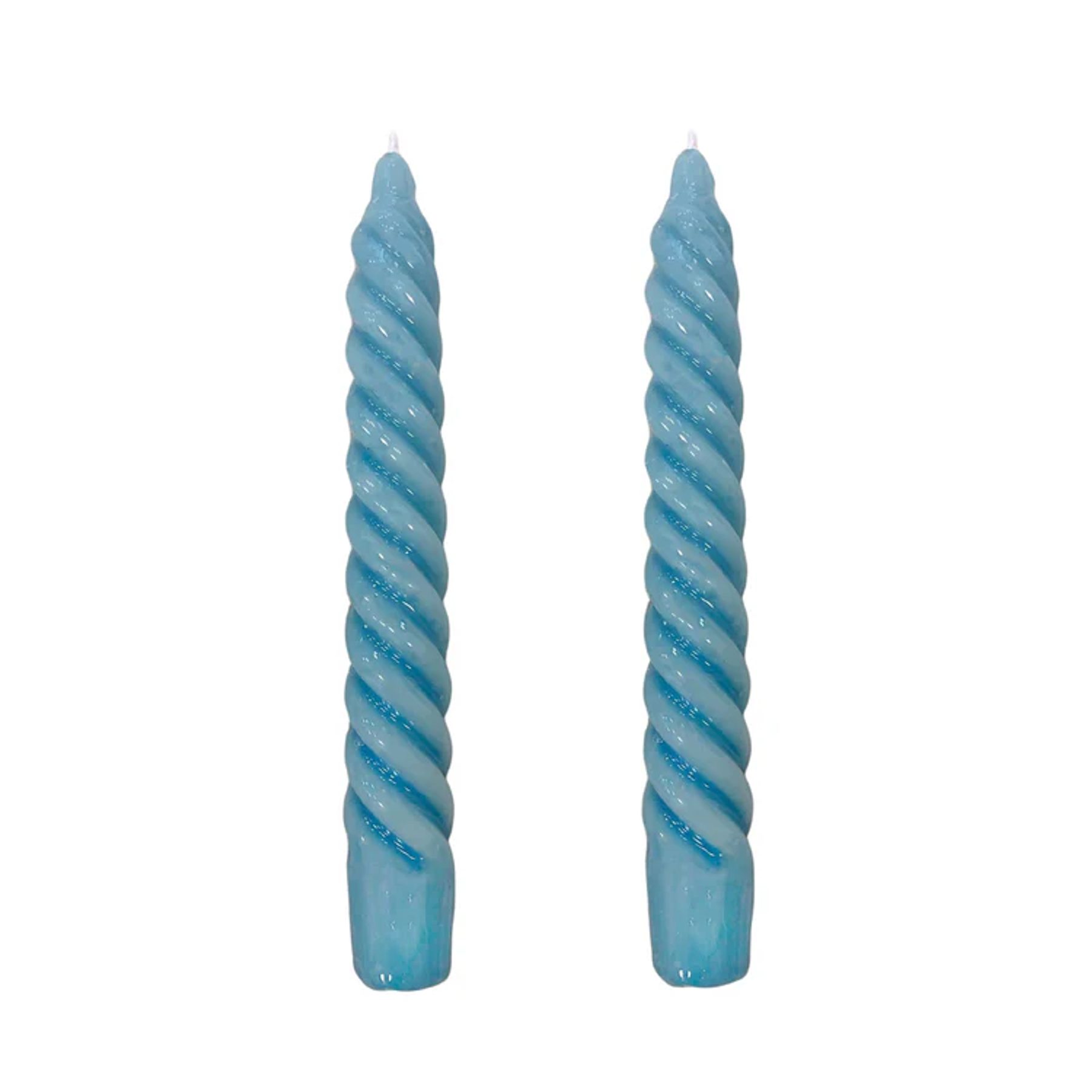 Vela Castiçal Twist Bold Azul Claro 2