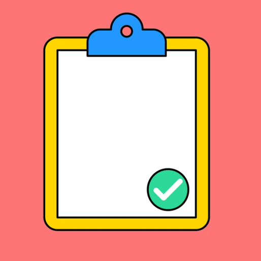 clipboard with green checkmark