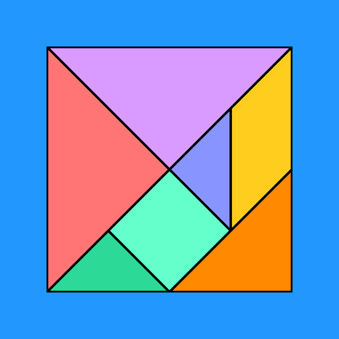 Tangrams Puzzle Game | Free Template | Figjam