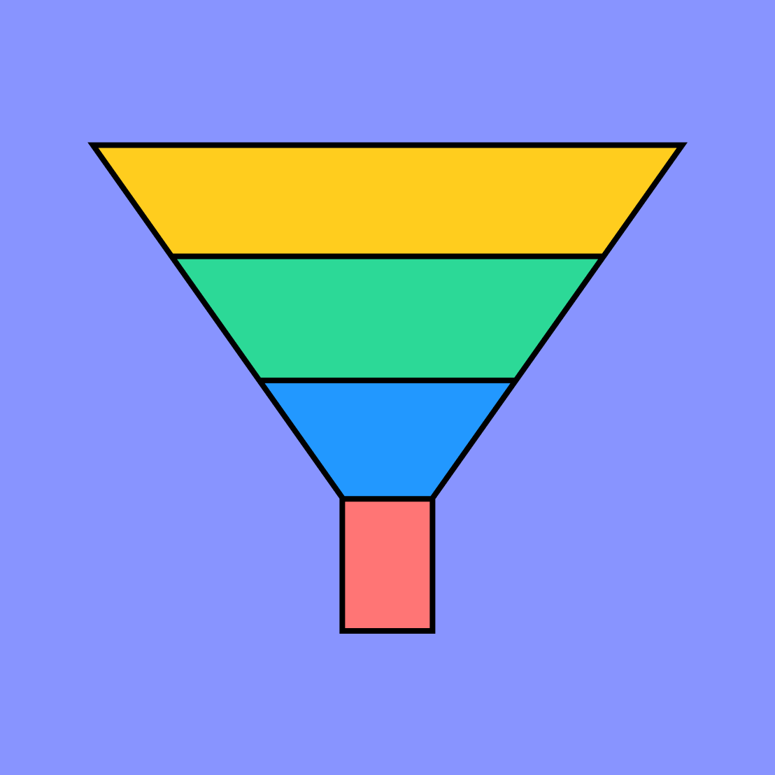 Blank Sales Funnel Template