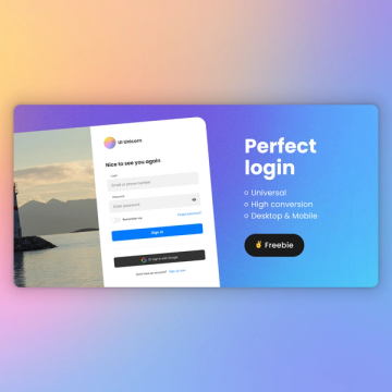 20+ Login Page Designs Templates & Inspiration | Figma