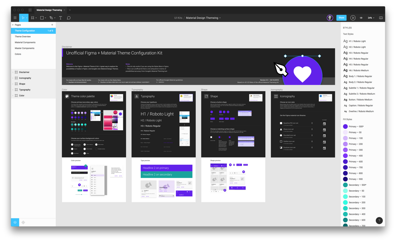 Material Design Figma Styles рџ ґ Material Design Figma Styles рџ ґ