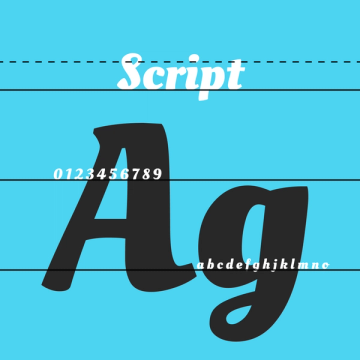 script a font