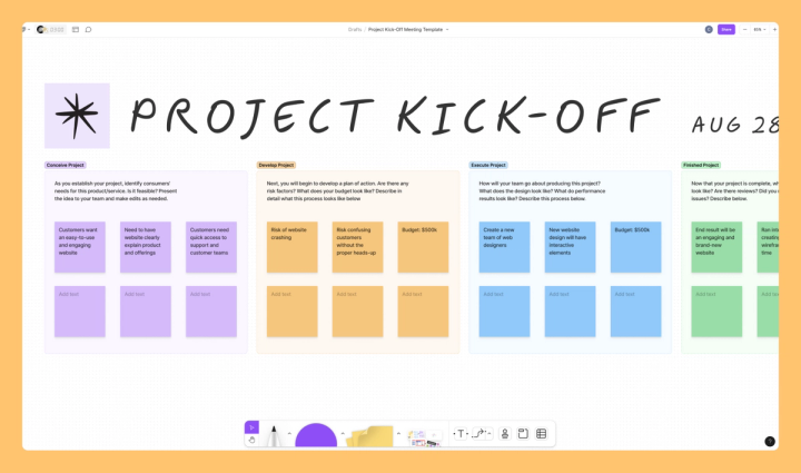 Project Kickoff Template Free Example FigJam