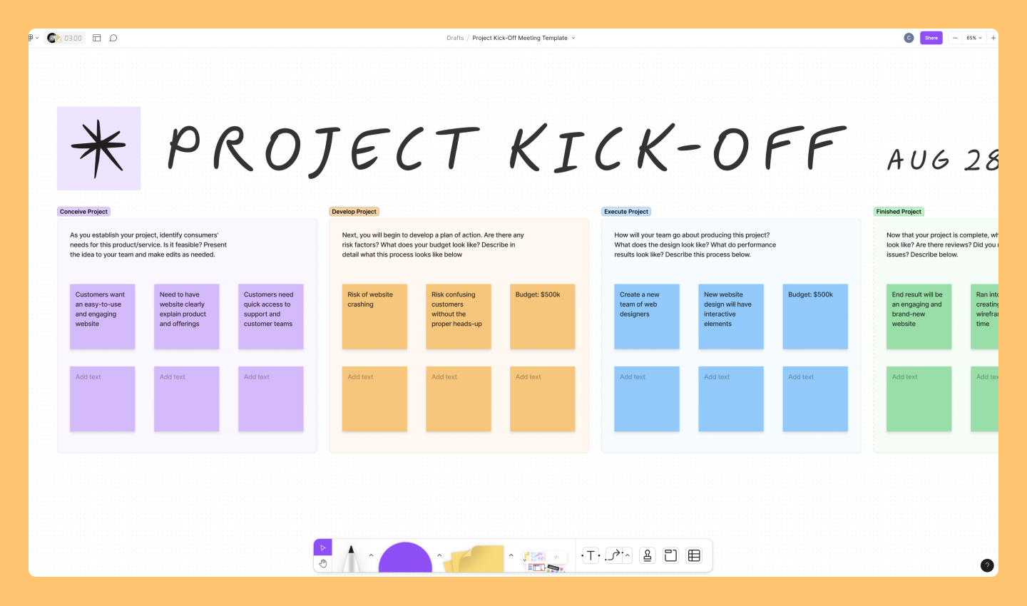 Project Kickoff Template | Free Example | FigJam