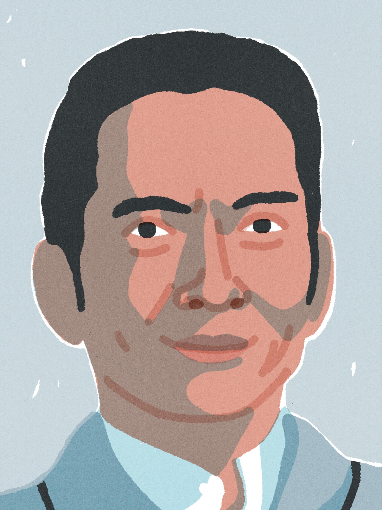 illustrated portrait of john maeda