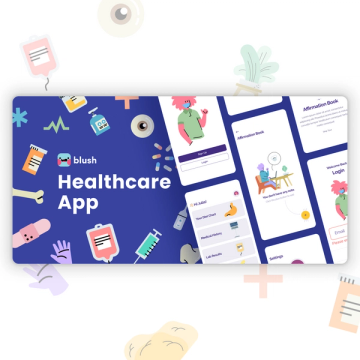 healthcare app illustrations