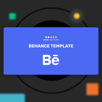 case study website layout Behance Presentation Template