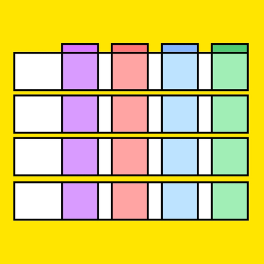 multi-colored scoresheet diagram