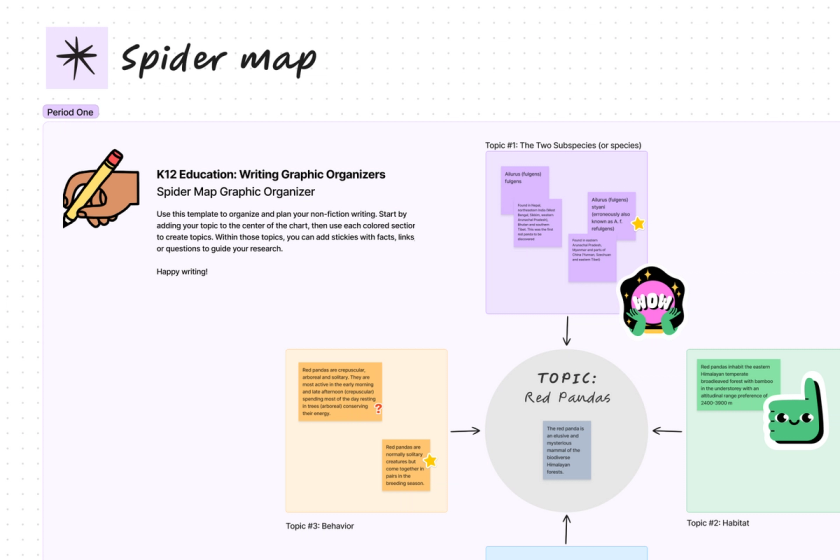 spider map template screenshot