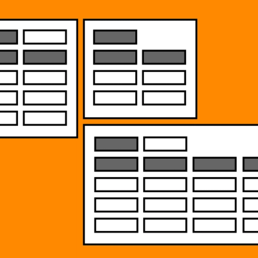 example project charts on an orange background