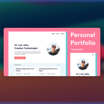 Portfolio UI - Web & Mobile