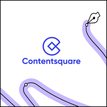Square featuring Contentsquare logo