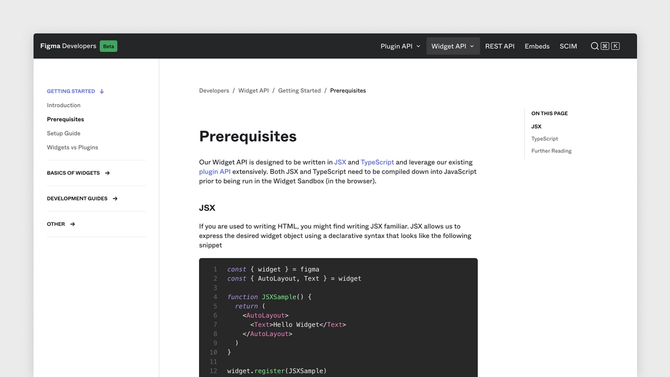 A screenshot of API documentation with a header stating "Prerequisites," and a code block below.