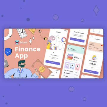 finance app illustration