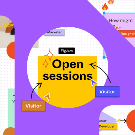 Image highlighting Open sessions with visitor cursors hovering
